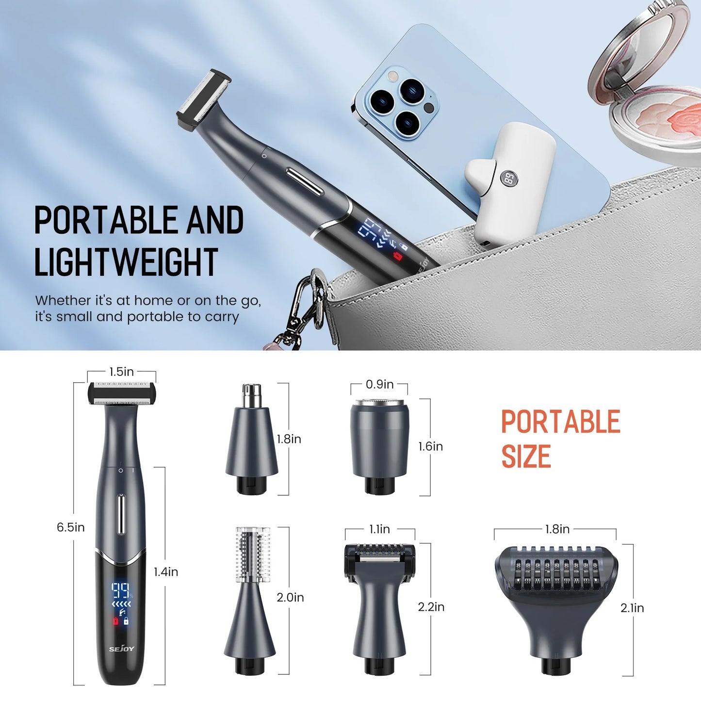 Sejoy Six In One Electric Razors Women Men Bikini Trimmer