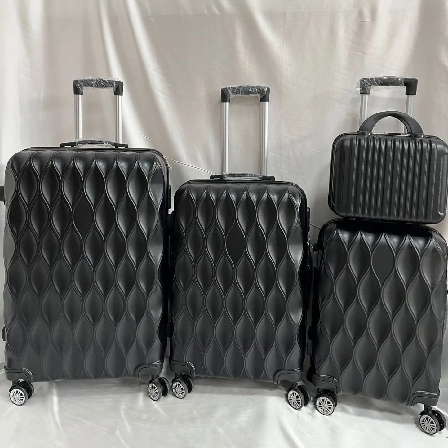 4 Piece Hard Shell Suitcase Set With Spinner And TSA Lock