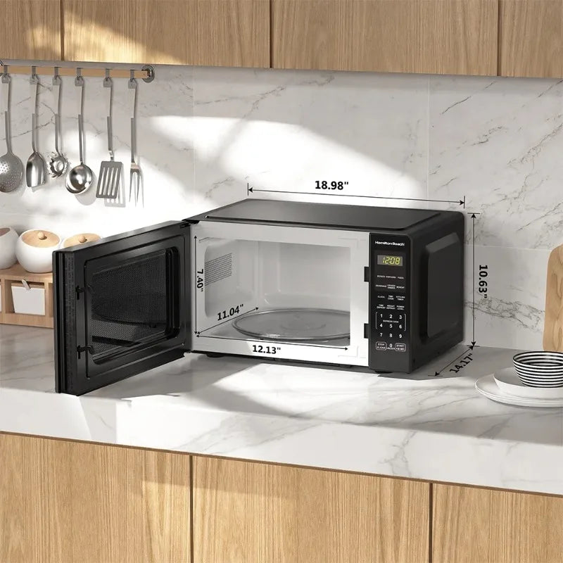 Hamilton Beach 0.9 Cu Ft Microwave Oven 900W Stainless New