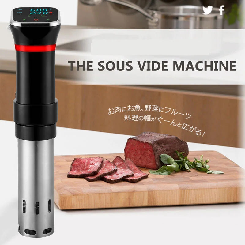 Portable 1100 Watt Vacuum Food Sous Vide Machine Precision Cooker Immersion Circulator with LCD Digital Timer