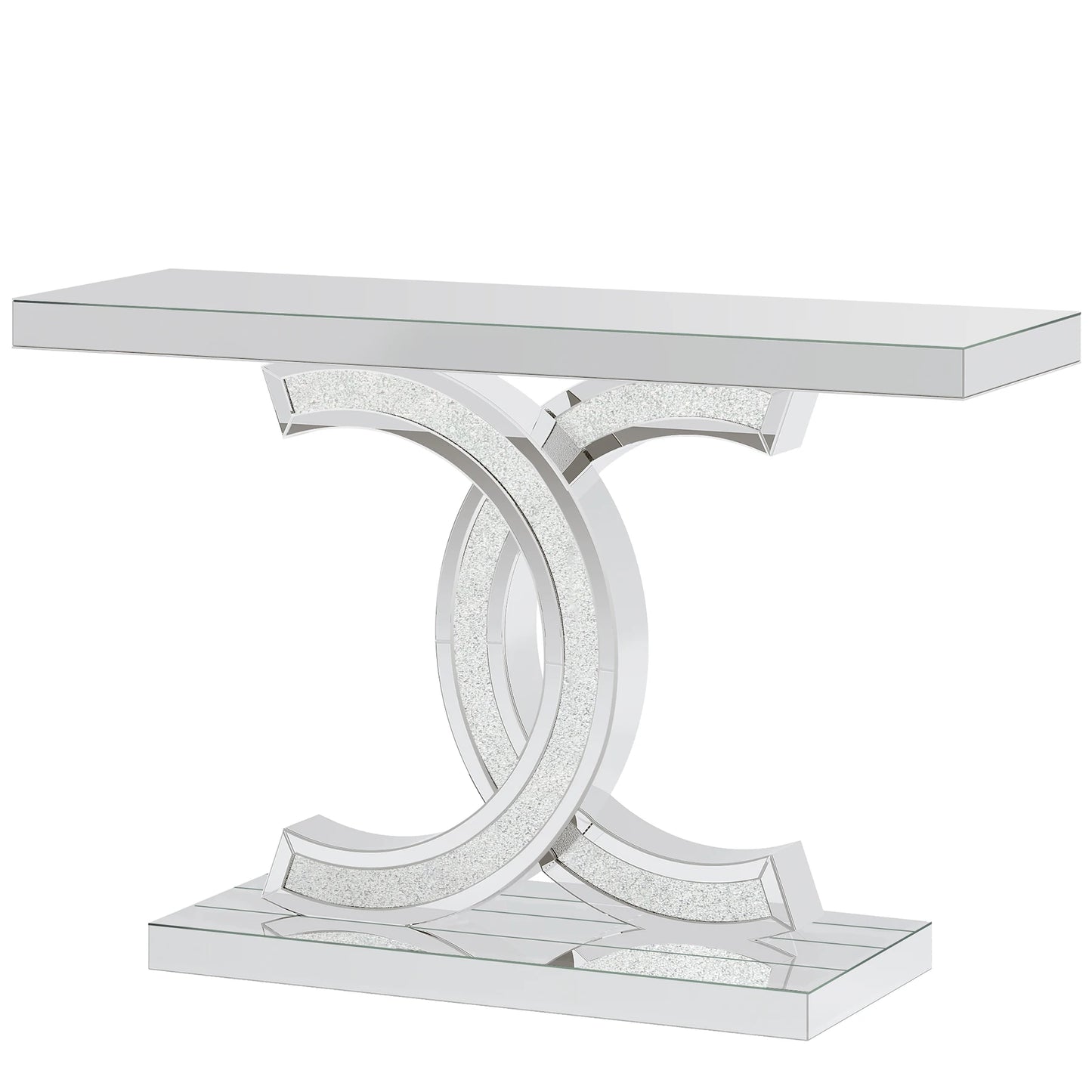 Tribesigns Gold Entryway Table 39 Inch Faux Marble Console