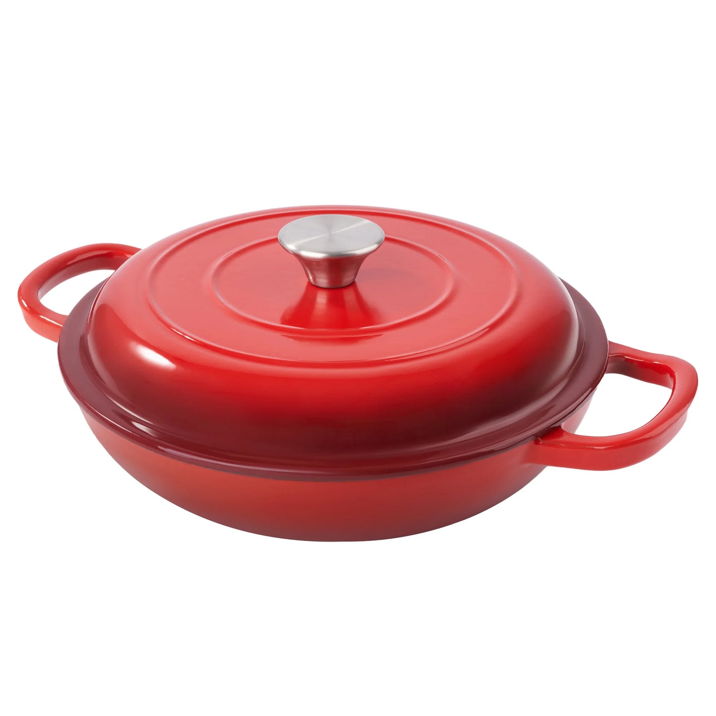 3 Quart Enamel Light Cast Iron Dutch Oven Double Handle Dutch Pot Cooking Stew Heavy Duty Non Stick Oven Safe Up To 500 Degrees Fahrenheit