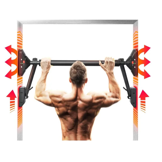 Pull Up Bar for Home Gym: DualDirection Support System Enables Full Upper Body Workout Adjustable Height Fitness Training Equip