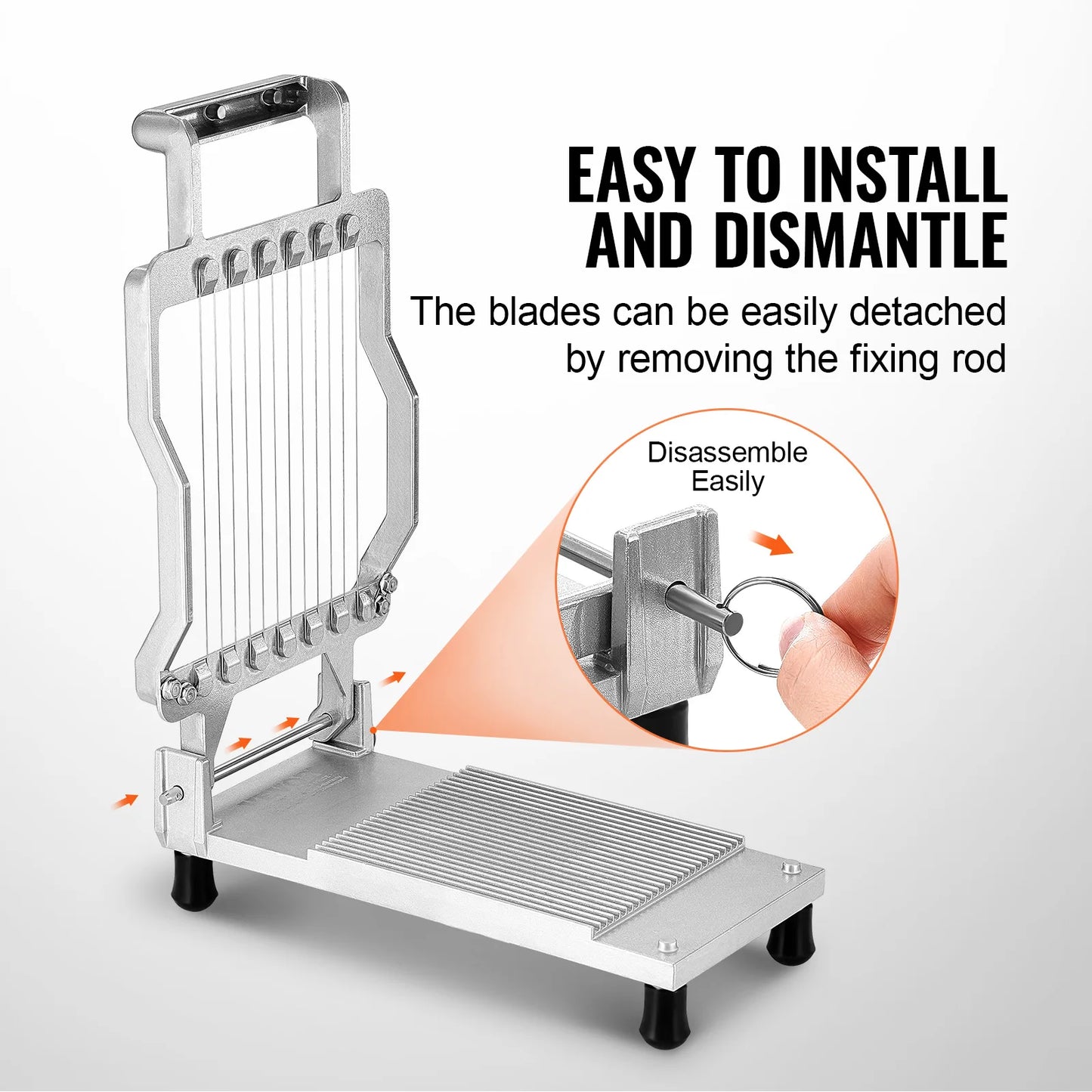 SucceBuy Cheese Cutter With Wire 0.39 0.78 Inch Aluminum