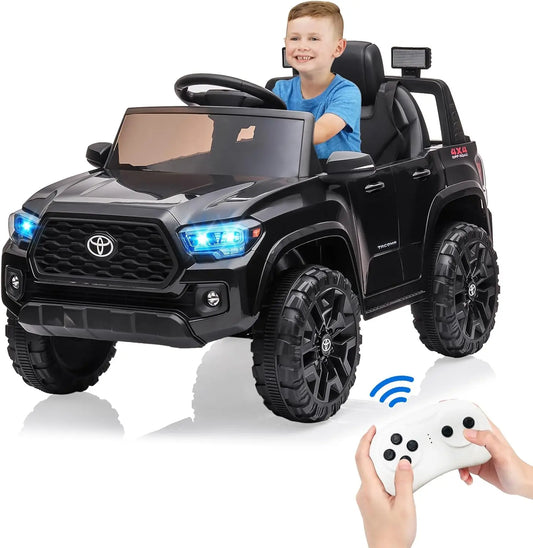 12V Kids Ride On Truck With Remote 3 Speeds LED Lights