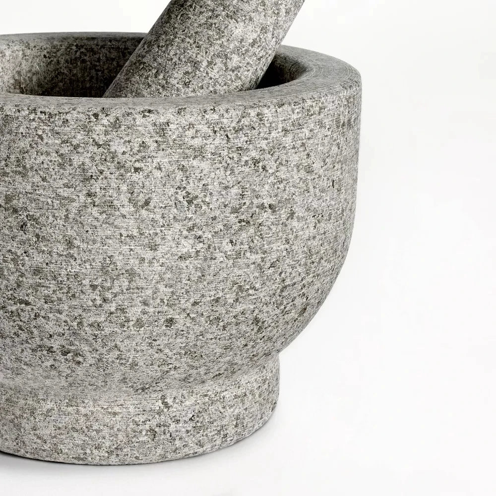 Granite Mortar and Pestle Set 2.1 Cup Stone Muddler Bowl