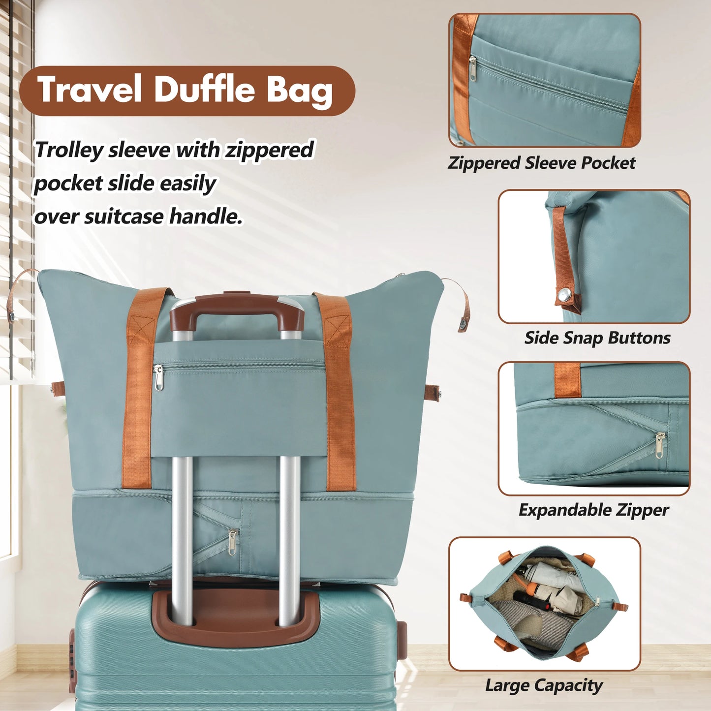 Hardside Luggage Set With 24 Inch Spinner Wheels TSA Lock