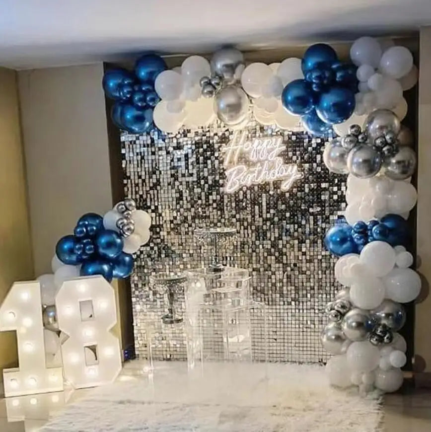 150x180cm Shimmer Wall Backdrop Silver Gold Sequin Panels Wedding Birthday Bridal Baby Shower Party Decor Supplies