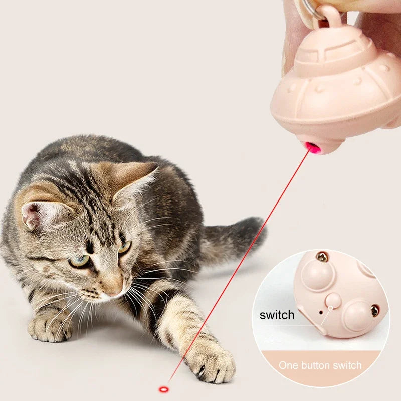 Cat Laser Toy Pointer Cat Collar USB Charging Toy Kitten