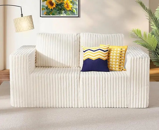 Modular Sectional Sofa Two Seater Loveseat With Memory Foam