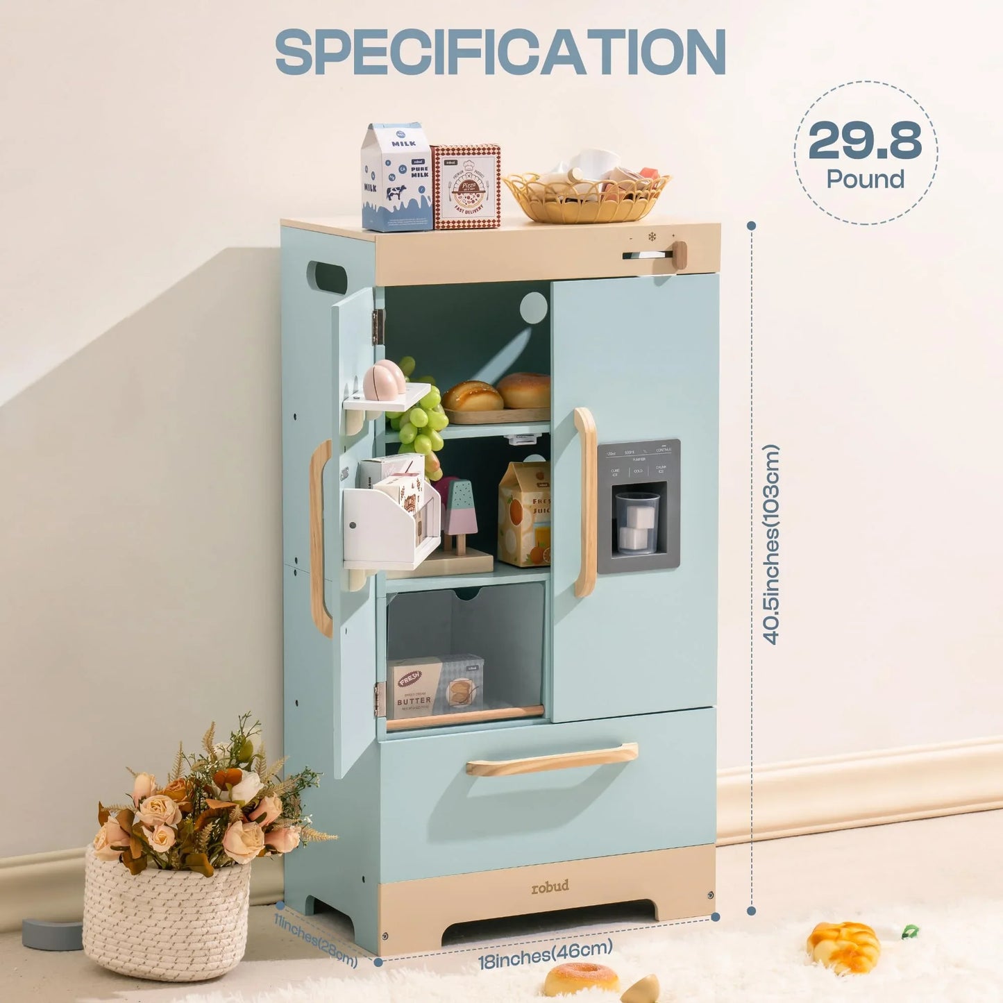 Robotime Robud Kitchen Washer Playset Ages 3 Up Blue