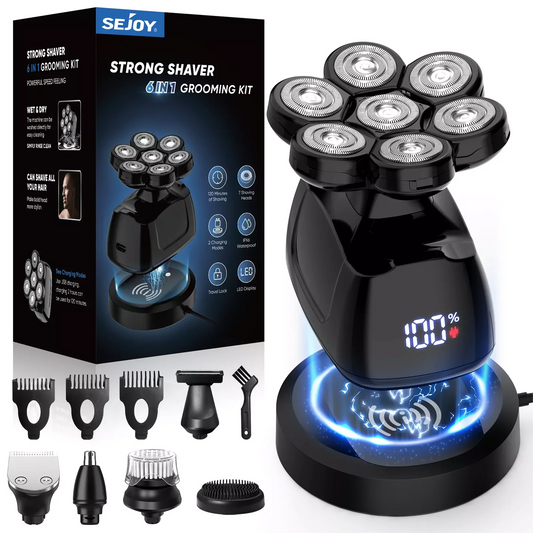 Sejoy 6 In 1 Shaver With Nose Hair Trimmer Waterproof