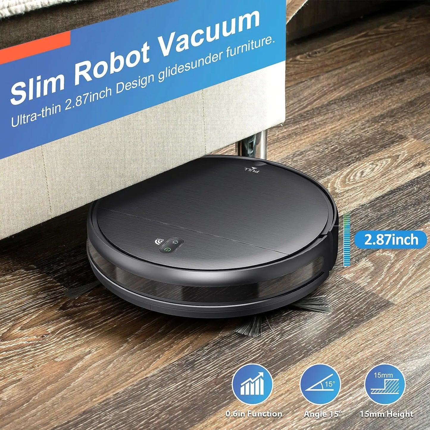 Rayfurn Robot Vacuum Cleaner 6000Pa Auto Charge App Control