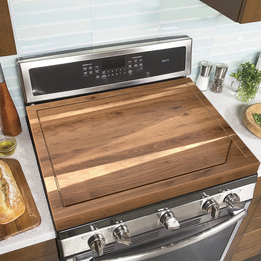 Wooden Stove Cover Board for Gas Stovetop 30 x 22 Noodle Board Electric Stove Cover for RV Stove Top Eco Friendly