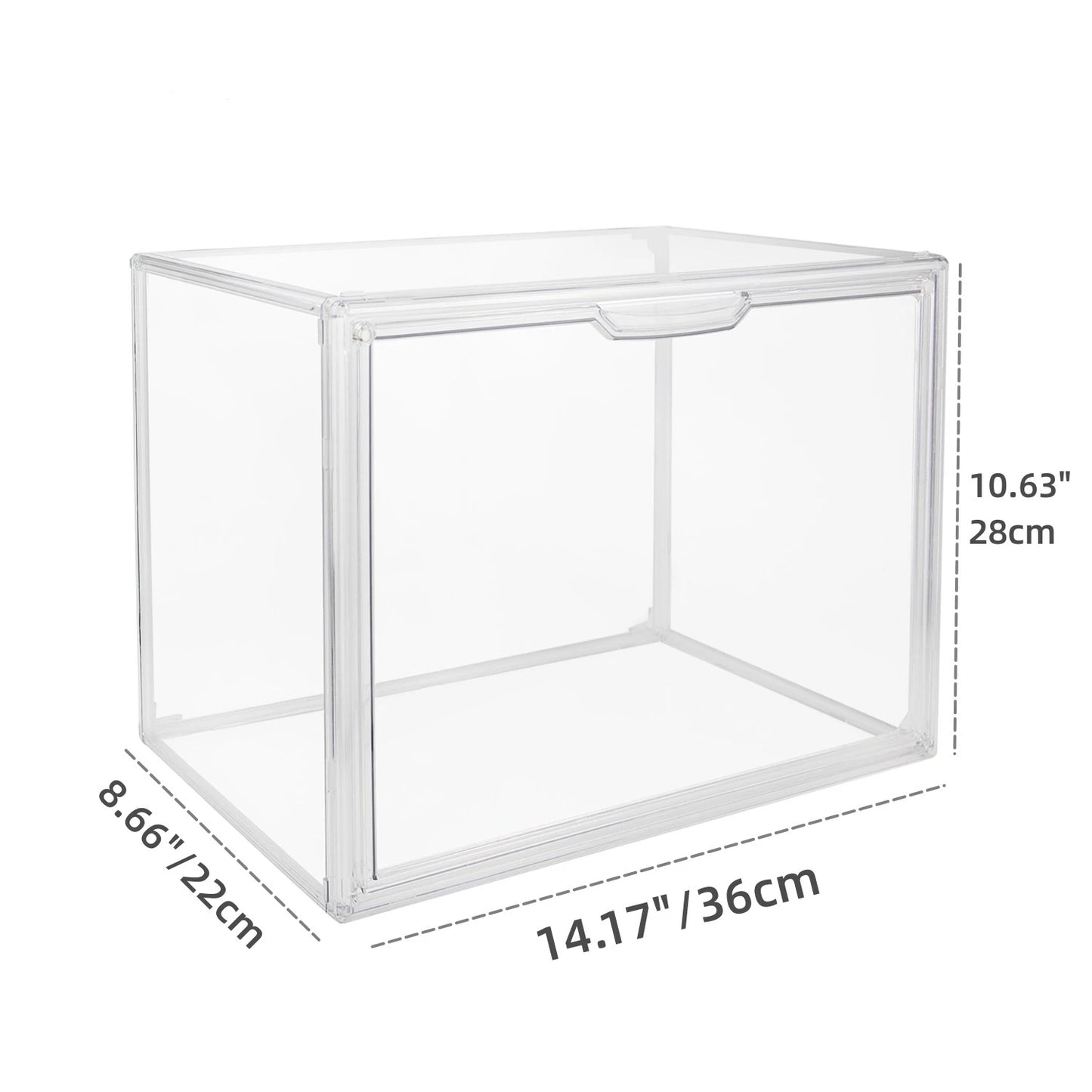 Clear Large Capacity Storage Box Organizer for Figures and Makeup 1pc