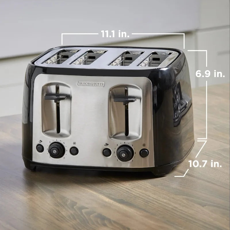 Black And Decker Four Slice Toaster With Extra Wide Slots