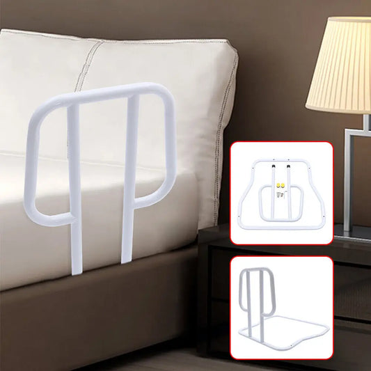 Safety Side Guard Bed Rail for Seniors Hospital Grade White