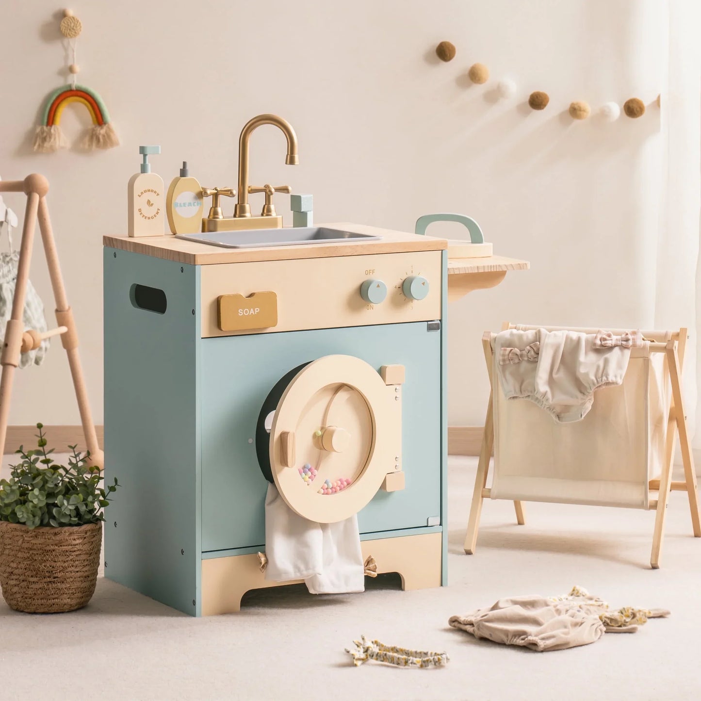 Robotime Robud Kitchen Washer Playset Ages 3 Up Blue