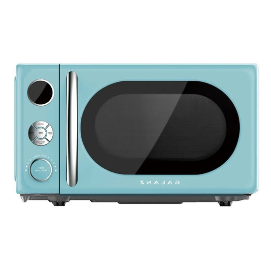 Retro Microwave Oven Countertop 700W Defrost 6 Power Levels