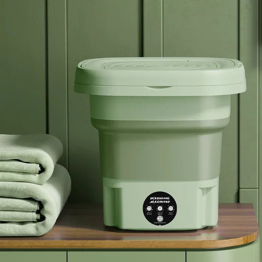 8L Portable Folding Washing Machine Bucket for Travel