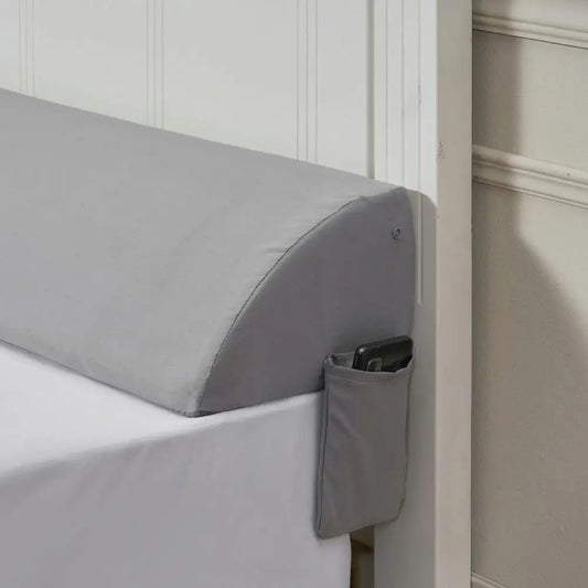 Bed Wedge Pillow for Headboard 72x10x6 Inch Soft Support for 0 to 7 Inch Mattress Space
