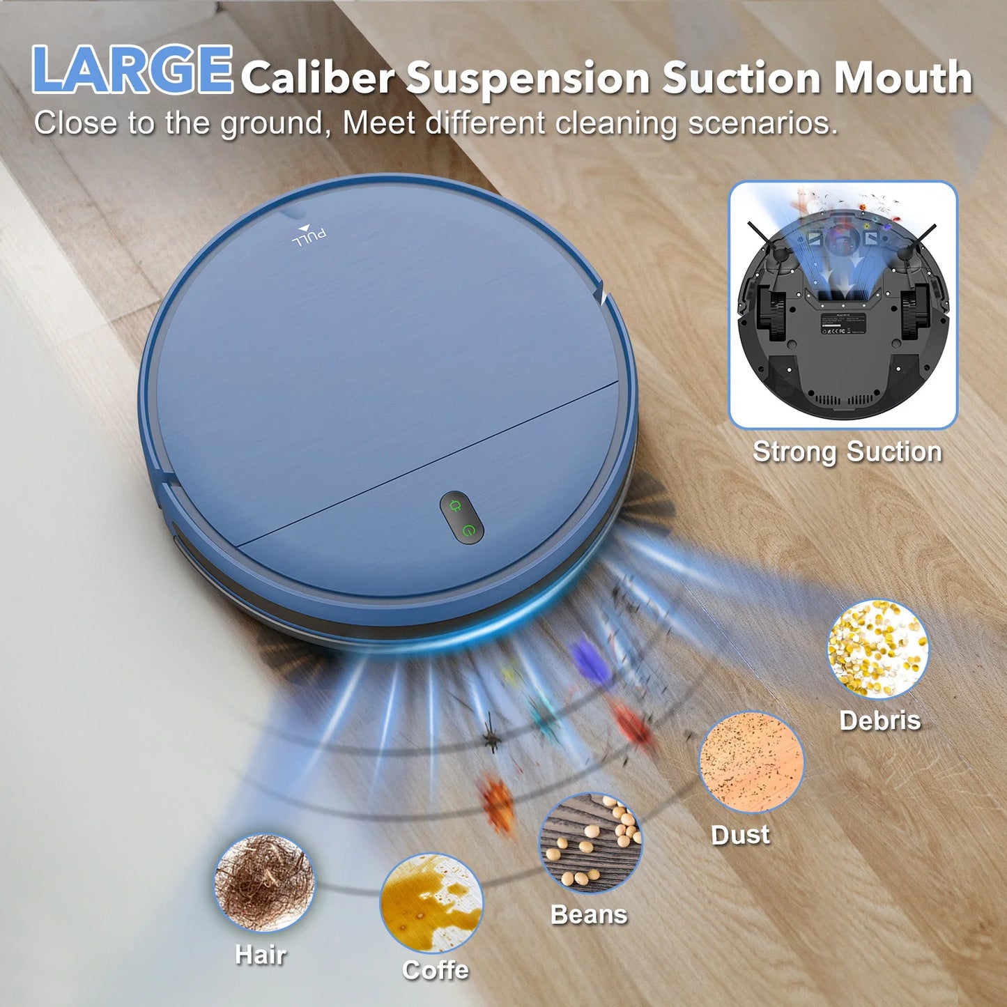 Rayfurn Robot Vacuum Cleaner 6000Pa Auto Charge App Control