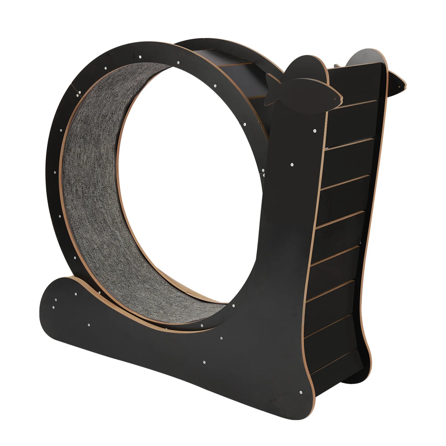 Cat Exercise Wheel Large Treadmill With Carpet Runway Black
