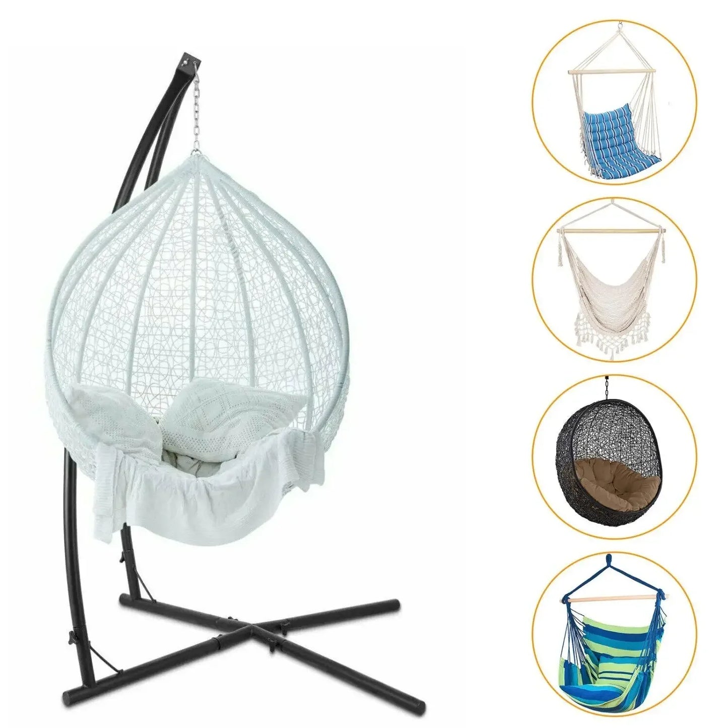 Homfa Hammock Chair Stand C Type Adjustable Frame 210cm