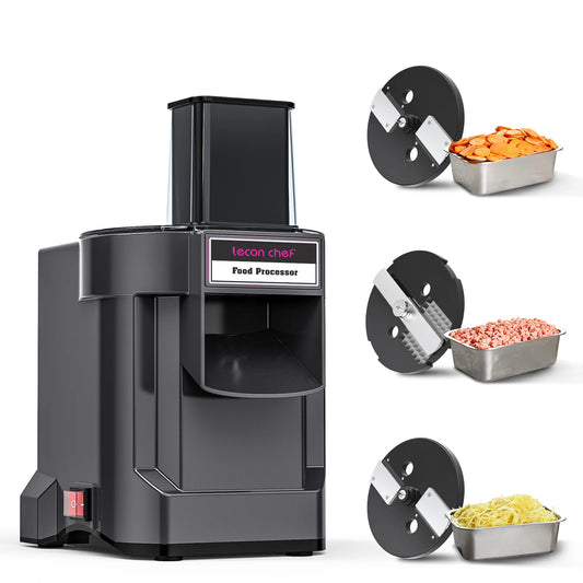 Lecon Chef 3 in 1 Electric Food Processor Vegetable Dicer