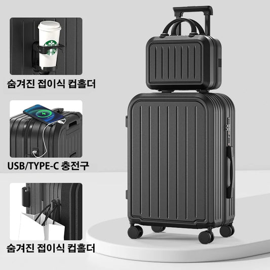 Large Capacity Luggage Trolley Suitcase 20 22 24 26 28