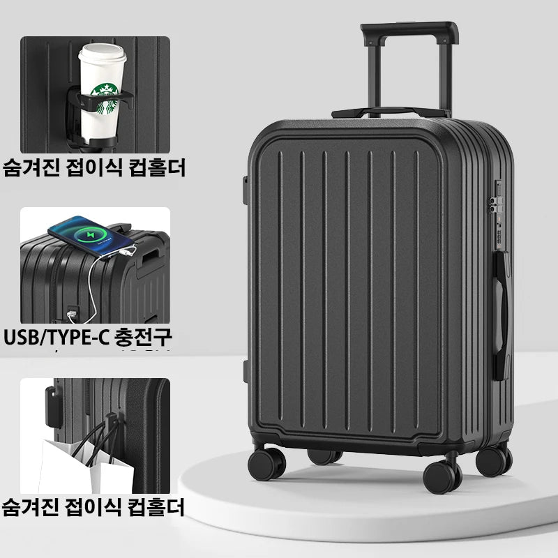 Large Capacity Luggage Trolley Suitcase 20 22 24 26 28