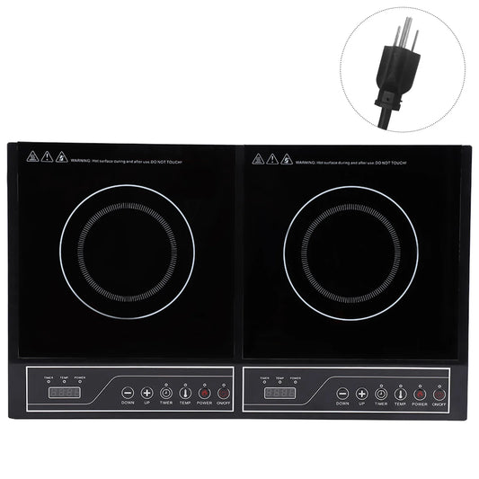 2000W Double Induction Cooktop With Touchpad Control