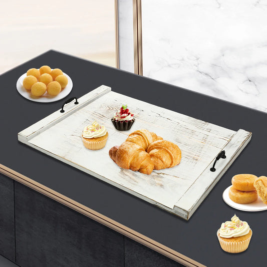 Multi-Functional White Pine Wood Stove Cover and Chopping Board Modern Minimalist Kitchen Organizer for Sink Cover and Serving Tray