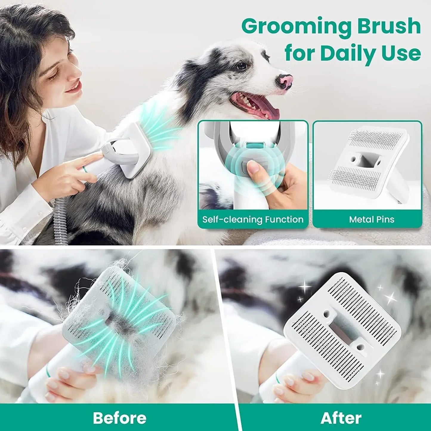 INSE P20 Pro Pet Grooming Vacuum With Clipper And 5 Tools